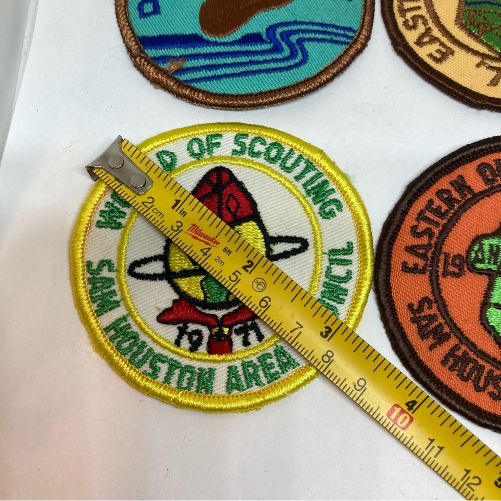 4 Vintage 70s Boy Scouts Patches Sam Houston Council Camporee Texas - Picture 4 of 7